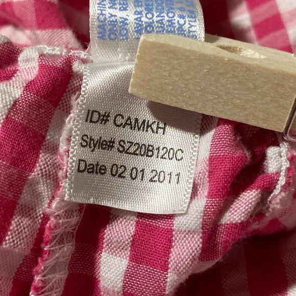 Pink Gingham Seersucker Shorts | Drawstring Waist | Size XL (16-18) | 9” Inseam - Picture 7 of 10